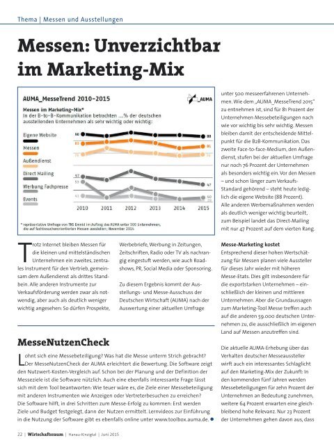 IHK Wirtschaftsraum: Ausgabe Juni