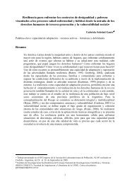 Resiliencia para enfrentar los contextos de desigualdad y pobreza ...