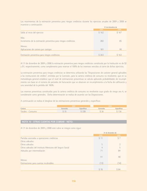 Reporte anual 2009 - Reforma