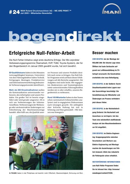 Erfolgreiche Null-Fehler-Arbeit bogendirekt - PfO Partner