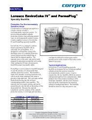 Loresco EnviroCoke IV and Permaplug Speciality ... - Corrpro.Co.UK