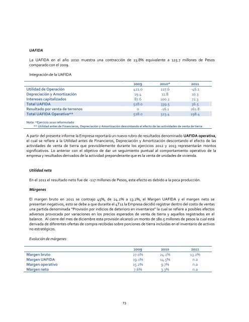 reporte anual que se presenta de acuerdo con las ... - negocios