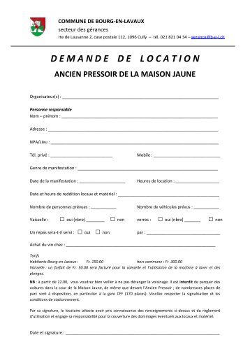 demandedelocation ancien pressoir de la maison jaune