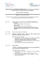 Agenda conferinta finala - Agentia pentru Dezvoltare Regionala Sud ...