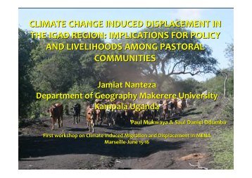 climate change induced displacement in the igad region