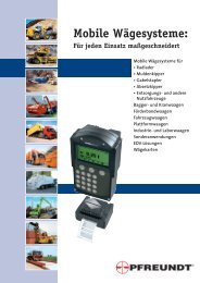 Mobile Wägesysteme: - Pfreundt GmbH