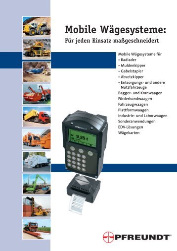 Mobile Wägesysteme: - Pfreundt GmbH