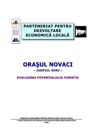 EVALUAREA POTENŢIALULUI TURISTIC – NOVACI - FPDL