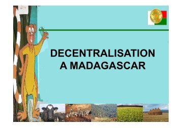 DECENTRALISATION A MADAGASCAR