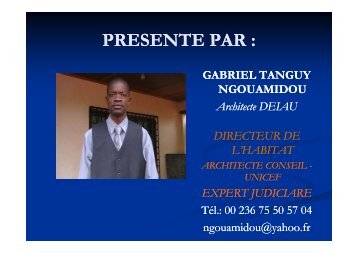 Cas du plan communal de dÃ©veloppement de Bangui