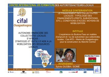 Consulter le document - CIFAL Ouagadougou