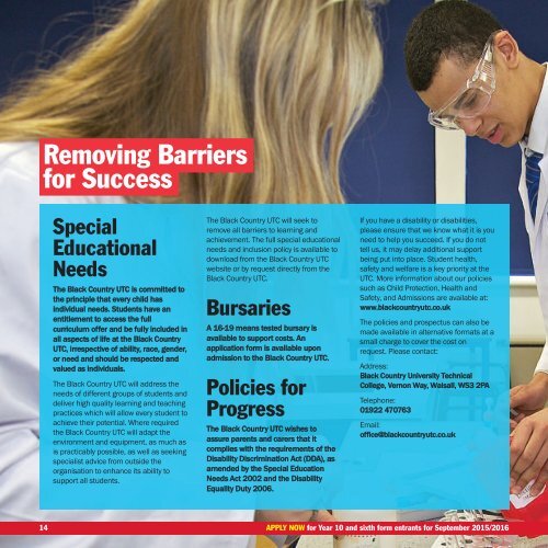 Prospectus - Black Country University Technical College