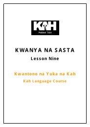 KAYAKO NA KAH Kah Dictionary - Kwesho.com