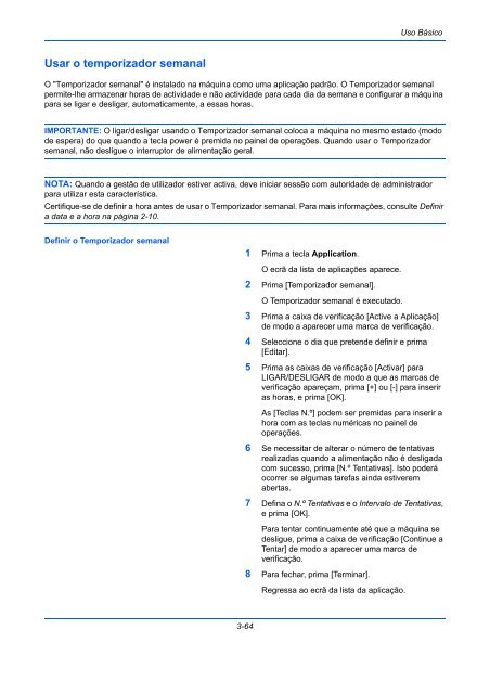 InstruÃÃes Manual de - Utax