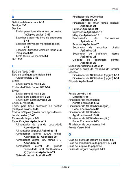 InstruÃÃes Manual de - Utax