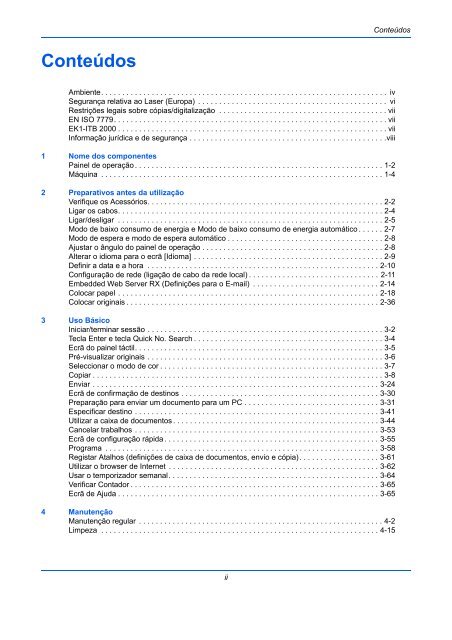 InstruÃÃes Manual de - Utax