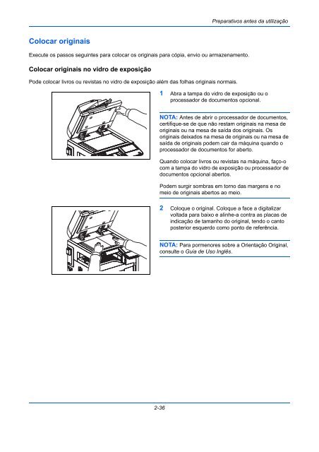 InstruÃÃes Manual de - Utax