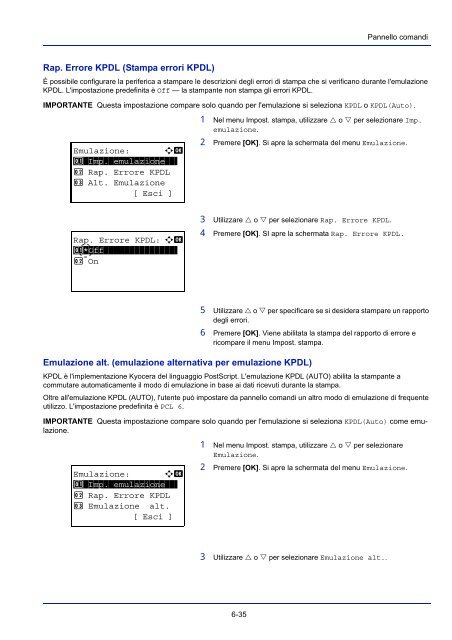 mANuAle D'IstruzIoNI - Utax