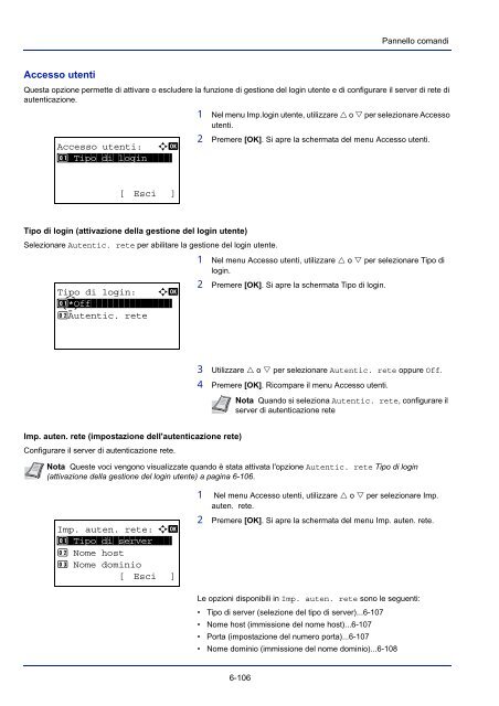 mANuAle D'IstruzIoNI - Utax