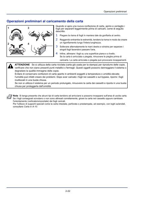 mANuAle D'IstruzIoNI - Utax