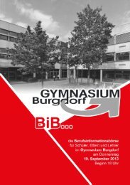 19.09. BIB Berufsinformationsbörse - Gymnasium Burgdorf