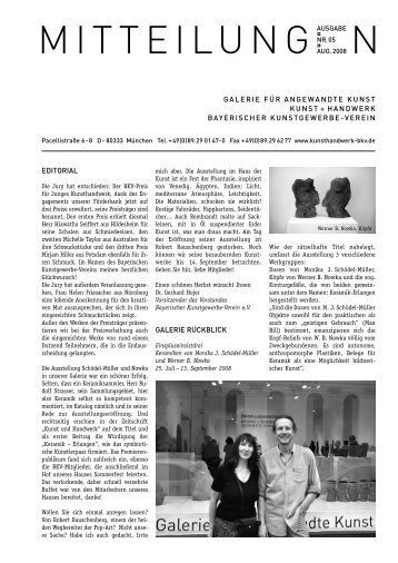 BKV-Mitteilung 5/2008 - bkvpreis.de