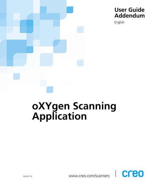 oXYgen Scanning Application User Guide Addendum - Kodak