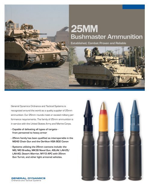 Bushmaster General Dynamics Ordnance And Tactical Systems