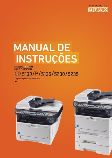 MANuAl De INStruÃ§ÃµeS - Utax