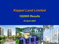 Presentation Slides - Keppel Land