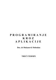 PROGRAMIRANJE KROZ APLIKACIJE