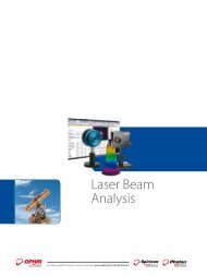 Beam Profiling/Power/Focus Spot Position - Ophir Optronics