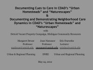 Urban Homesteads - Graham Sustainability Institute - University of ...