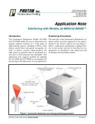 Application Note Interfacing with Models LD 8900/LD 8900R