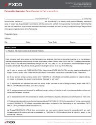 Partnership Resolution Form (Required for Partnerships ... - Fxdd.com