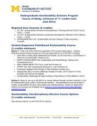 scholars-course-list.. - Graham Sustainability Institute - University of ...