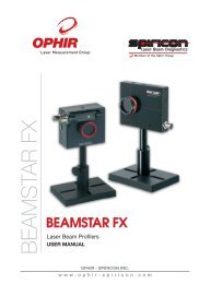 BEAMSTAR FX - Ophir Optronics