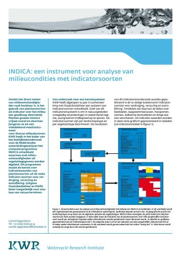 INDICA - KWR Watercycle Research Institute