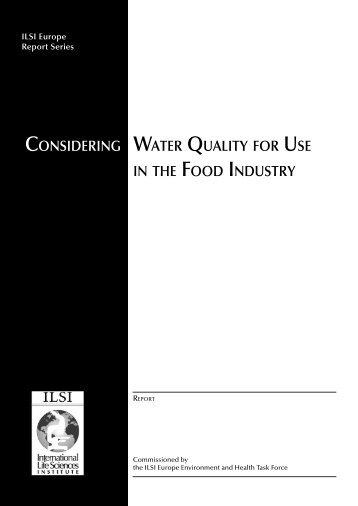 considering water quality for use in the food industry - KWR ...
