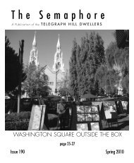 Issue 190, Spring 2010 - Telegraph Hill Dwellers