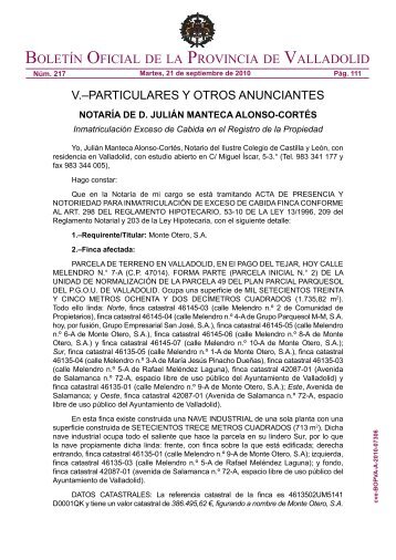 Edicto de notificaciÃ³n de acta de Presencia y