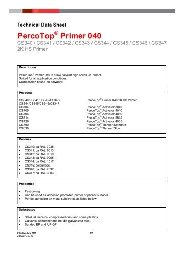 Technical Data Sheet - Movac Group Limited