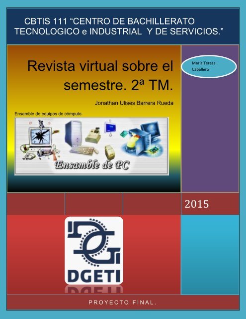 Revista virtual sobre el semestre. 2ª TM.