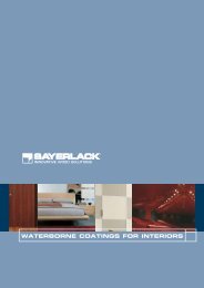 Sayerlack Water Based Interior Coatings - Movac Group Limited