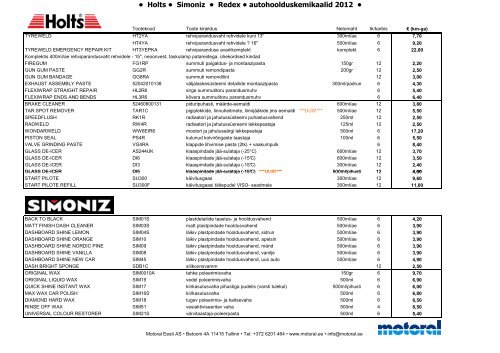 Holts-Simoniz jaehinnakiri 2012_2 - motoral eesti as