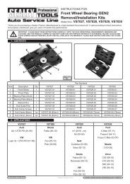 Instructions - Sealey