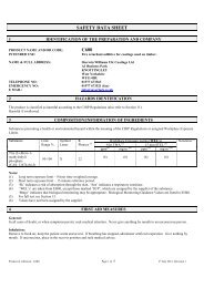 Material Safety Data Sheet - Movac Group Limited