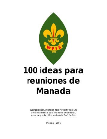 100 ideas para reuniones de Manada