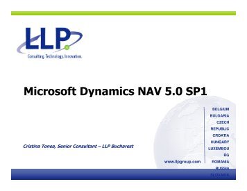 Microsoft Dynamics NAV 5.0 SP1 - ITChannel