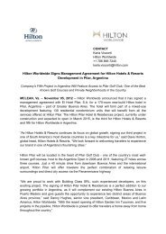 Hilton Worldwide Signs Management Agreement for Hilton Hotels ...